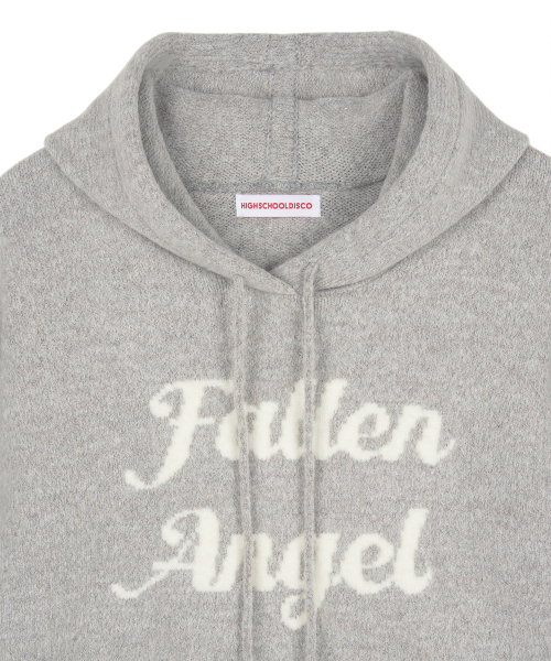 Angel Wool Hooded Knit_Gray