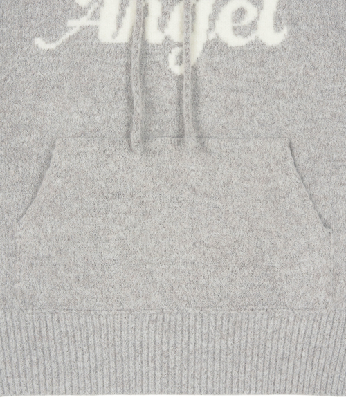 Angel Wool Hooded Knit_Gray