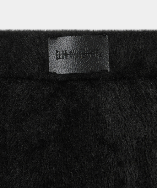 Angora Patch Set-up Shorts Skirt (black)