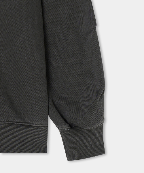 Soft Heavy Washing Over-fit Sweat Shirts (charcoal)