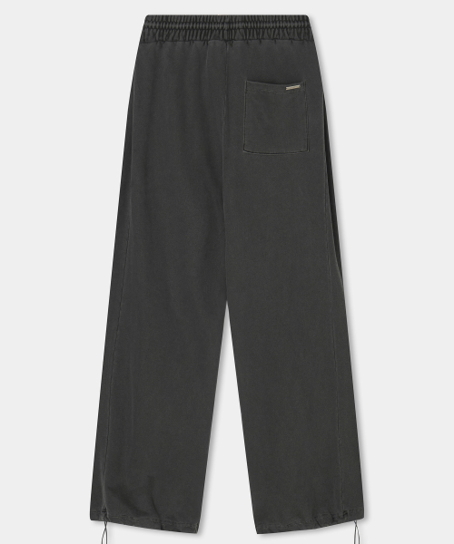 Soft Heavy Washing Line Wide Pants (charcoal)
