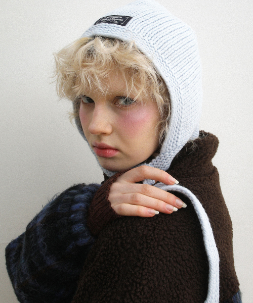Earflap Beanie Light Blue