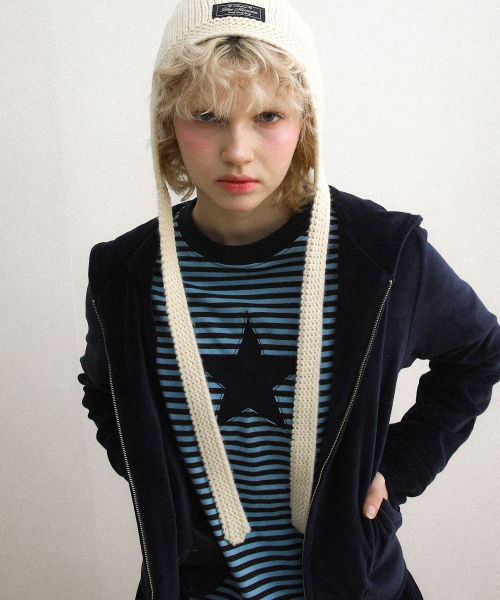 Earflap Beanie Ivory