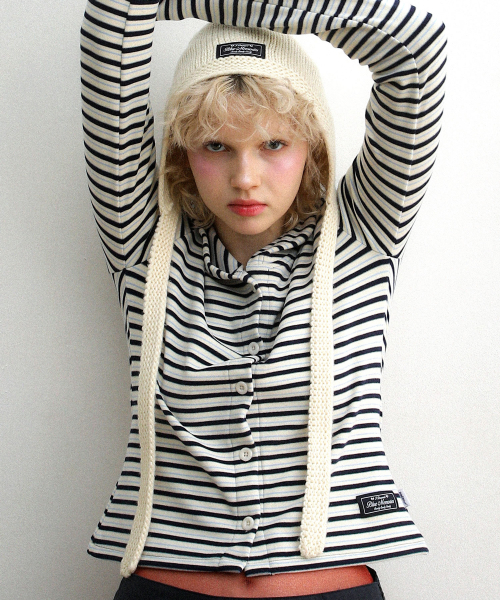 Earflap Beanie Ivory