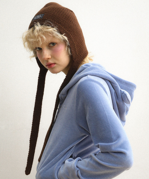 Earflap Beanie Brown