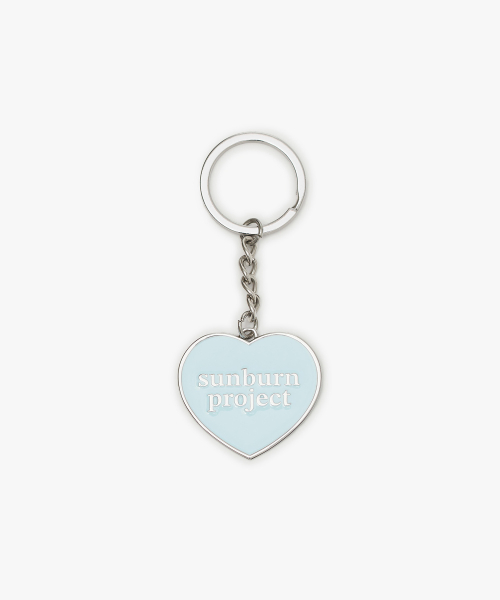 Sunburn Heart Keyring (SILVER)