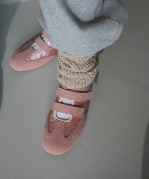 TWIN VELCRO MARY JANE SNEAKERS / 3 COLORS