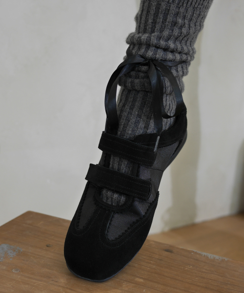 TWIN VELCRO MARY JANE SNEAKERS / 3 COLORS