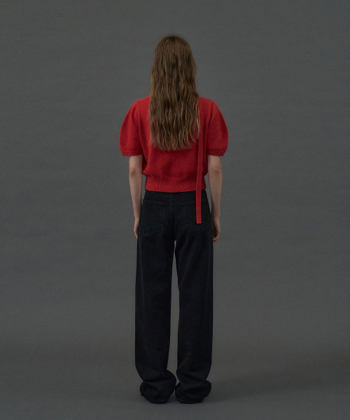 Wide Long Denim[LMBDAUDN4119]-Black