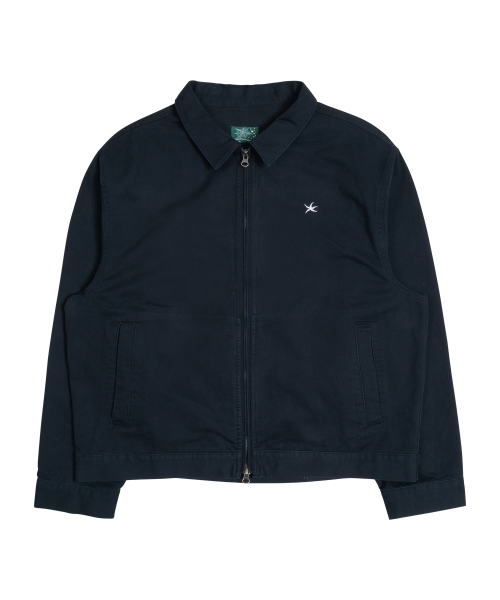 TCM washed mini logo jacket (dark navy)