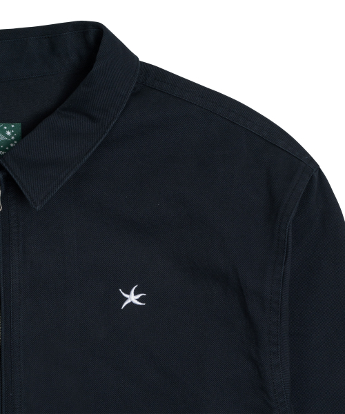 TCM washed mini logo jacket (dark navy)