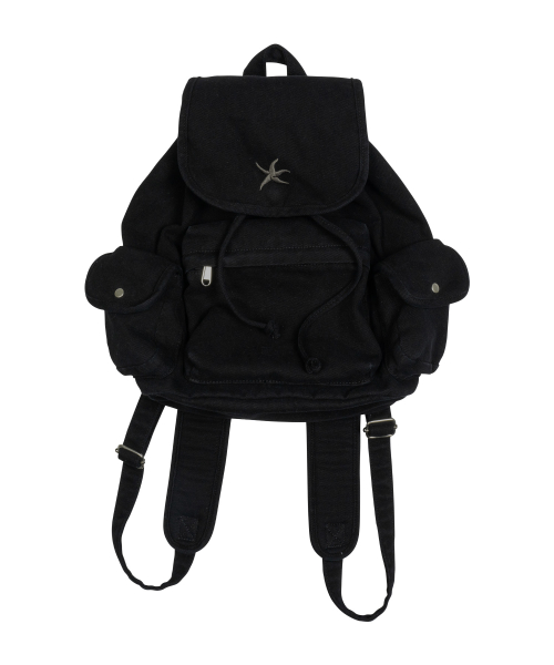 TCM starfish denim backpack (black)