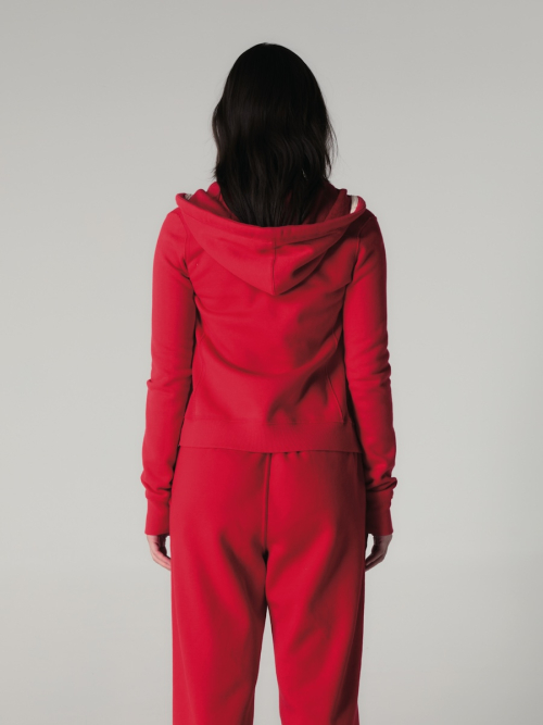 BOLD CROP ZIP UP(RED)