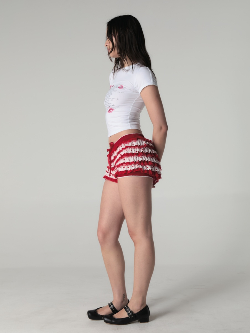 COCO DOT BLOOMER SHORTS(RED)