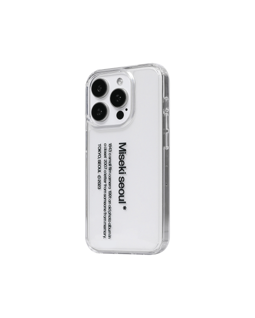 Misekiseoul graphic case 01 CLEAR BLACK