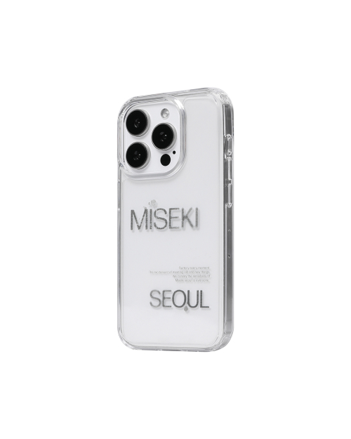 Misekiseoul graphic case 02 CLEAR BLACK