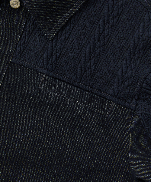 KNIT&RIGID TRUCKER JACKET
