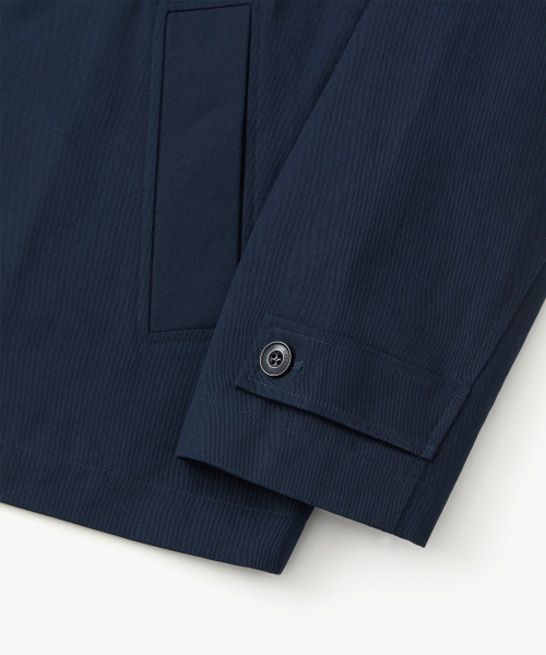LONDON BRIDGE COTTON HOOD JACKET NAVY