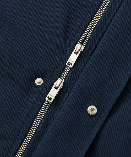 LONDON BRIDGE COTTON HOOD JACKET NAVY