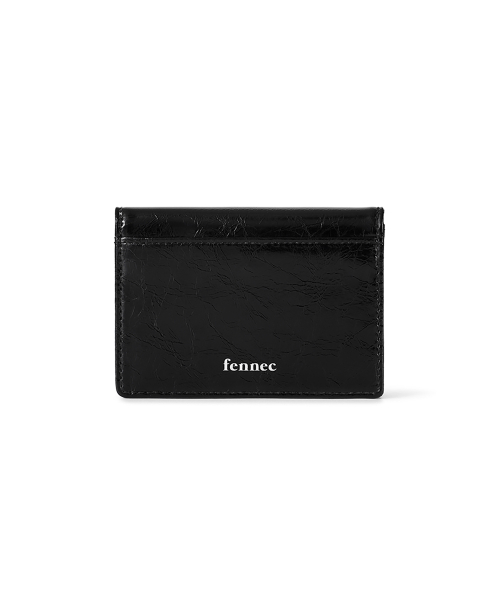 HEARTY FLAP WALLET - BLACK