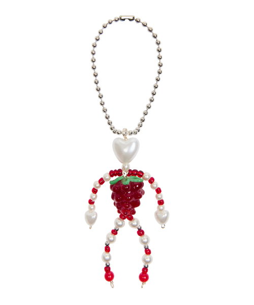 IM LUV STRAWBERRY KEYRING(RED)