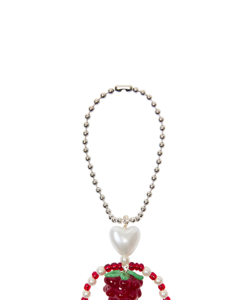 IM LUV STRAWBERRY KEYRING(RED)