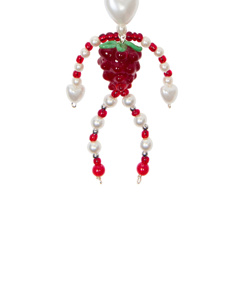IM LUV STRAWBERRY KEYRING(RED)