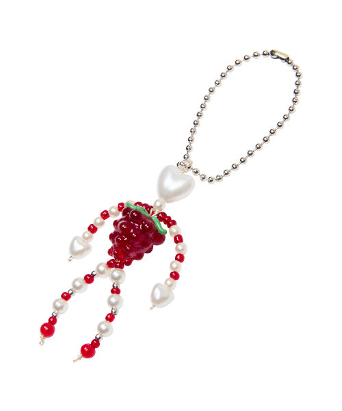 IM LUV STRAWBERRY KEYRING(RED)