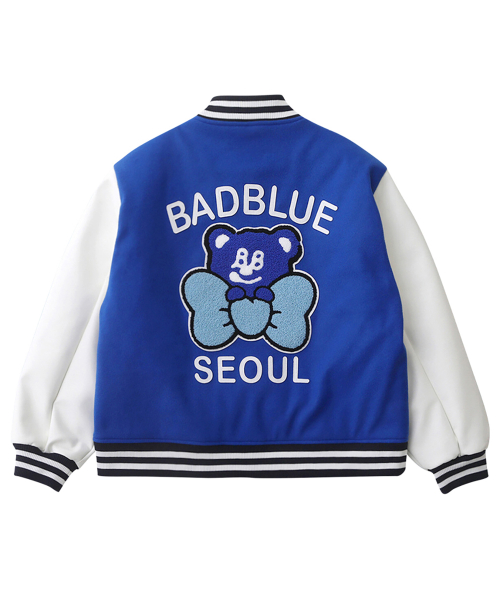 BadBear Seoul Varsity Jacket Blue