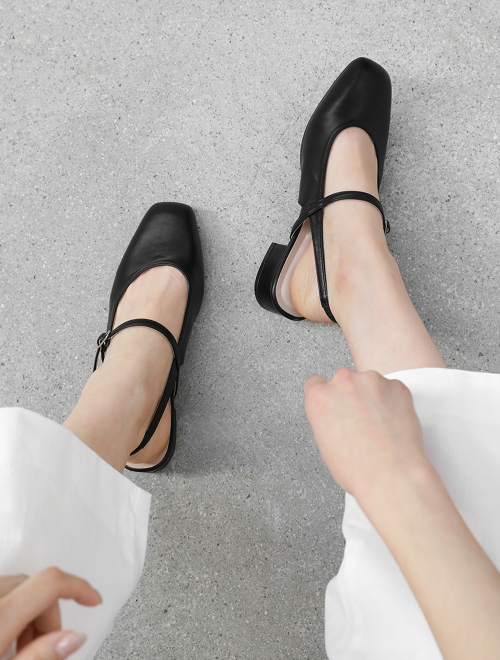 다프니 메리제인 슬링백 플랫슈즈 (3cm)