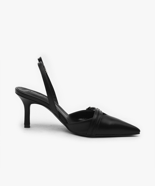 Lencia Buckle Strap Slingback Heels (5 / 7cm)