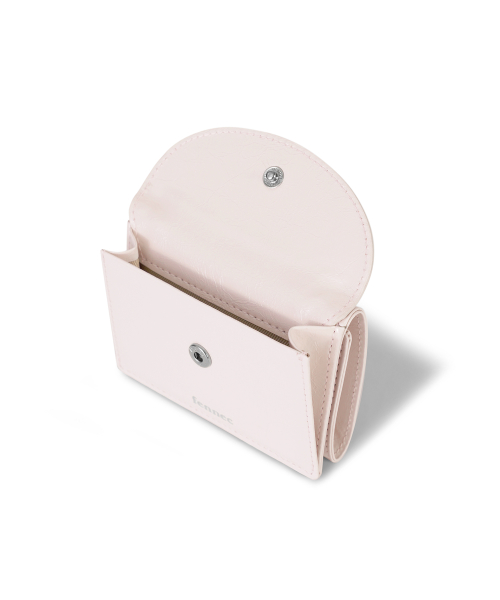 CRINKLE HALFMOON MINI WALLET - BLOSSOM