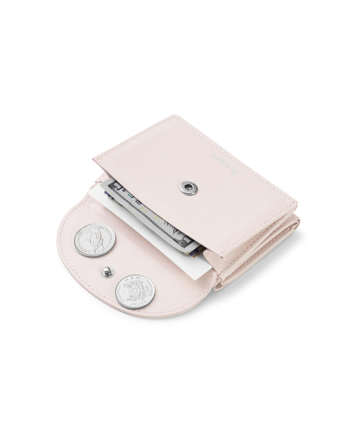 CRINKLE HALFMOON MINI WALLET - BLOSSOM