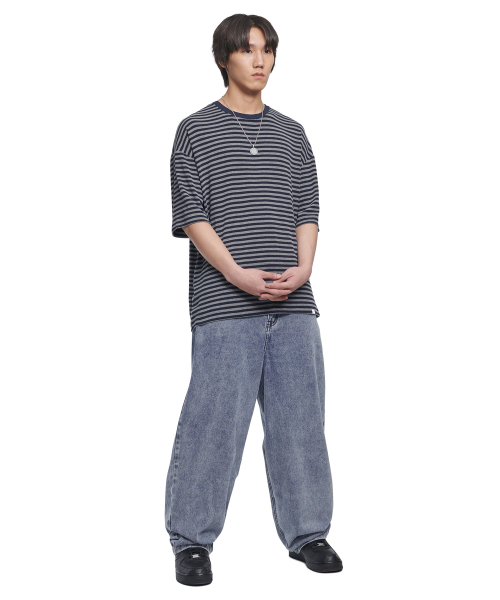 RAW VISION DENIM PANTS - WHITE BLUE