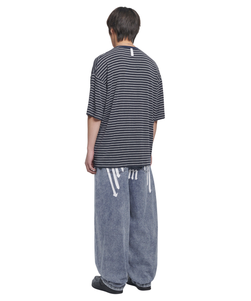 RAW VISION DENIM PANTS - WHITE BLUE
