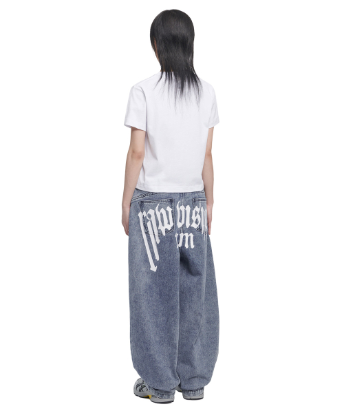 RAW VISION DENIM PANTS - WHITE BLUE