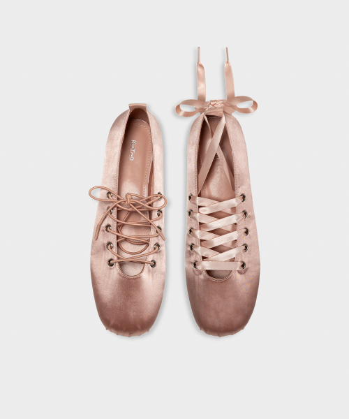 DOLPHIN LACE UP FLATS / 3 COLORS