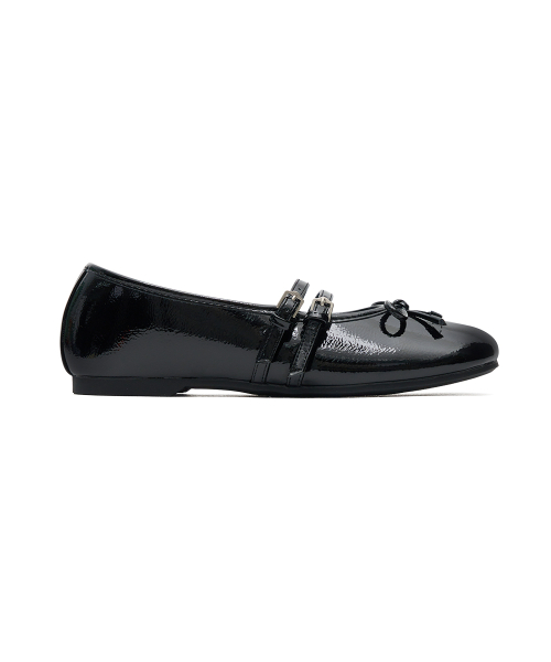 SQUARE TOE TWO STRAP MARYJANES(ENAMEL) - 5 colors