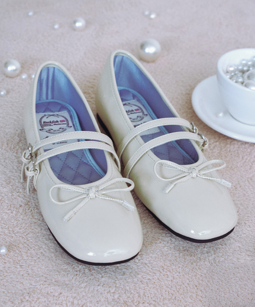 SQUARE TOE TWO STRAP MARYJANES(ENAMEL) - 5 colors