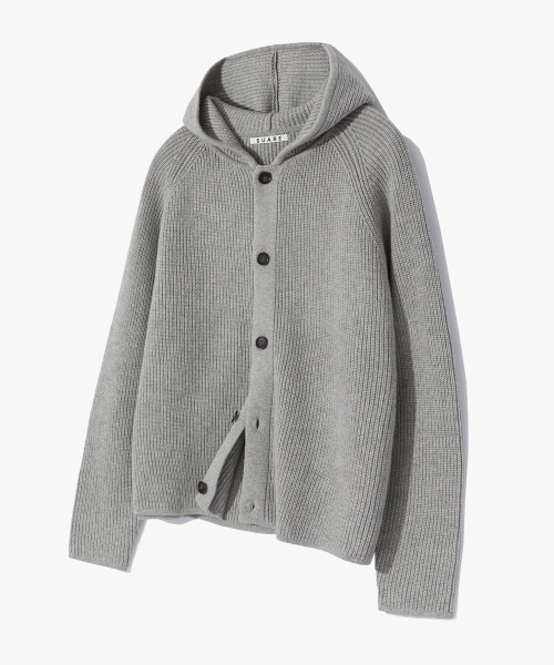 COTTON MINIMAL HOOD KNIT - 6 COLOR