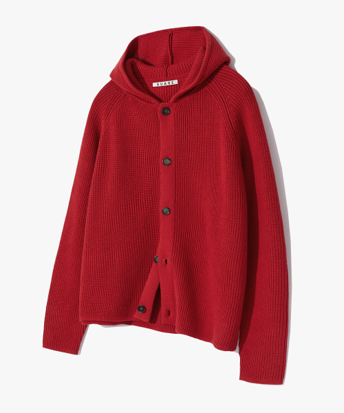 COTTON MINIMAL HOOD KNIT - 6 COLOR