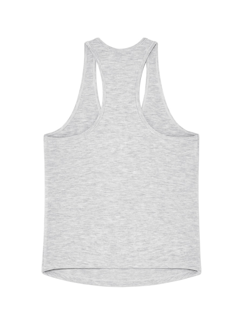 PURE MODAL SLIT TANK (WHITE MELANGE)