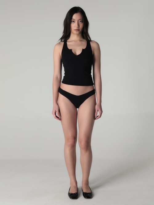 PURE MODAL SLIT TANK (BLACK)