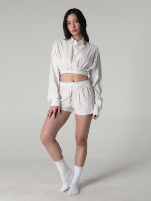 WILLY POP SHORTS (WHITE STRIPE)