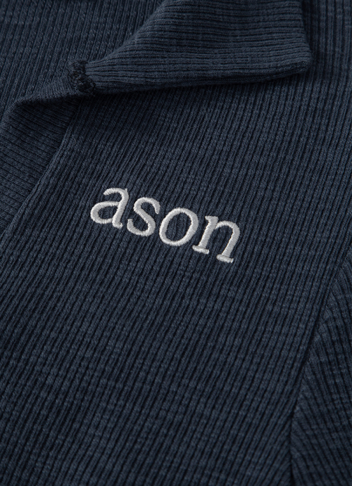 IVY COLLAR LONG SLEEVE / NAVY