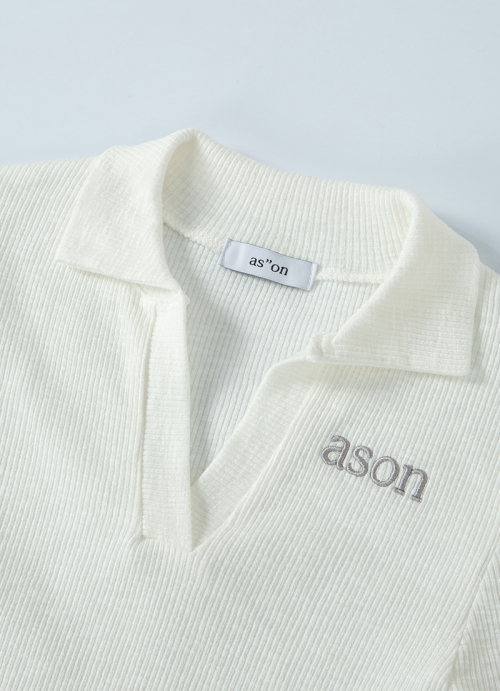 IVY COLLAR LONG SLEEVE / WHITE
