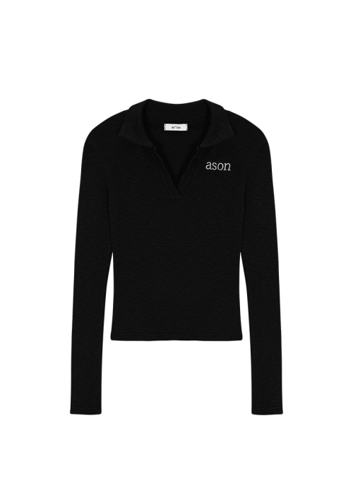 IVY COLLAR LONG SLEEVE / BLACK