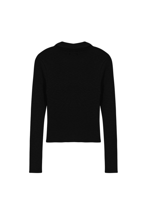 IVY COLLAR LONG SLEEVE / BLACK