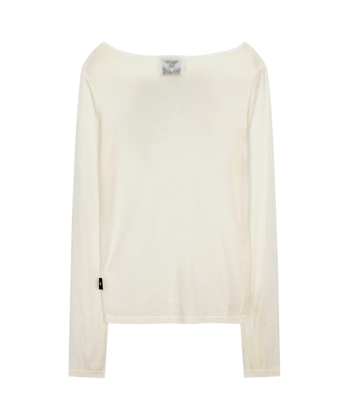 STAR WING SHEER LONG SLEEVE_WH