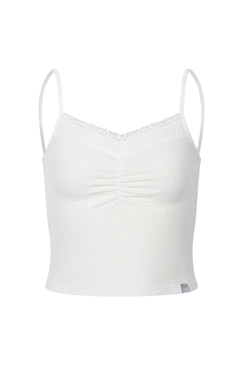 Hanni Lace Sleeveless Top (White)